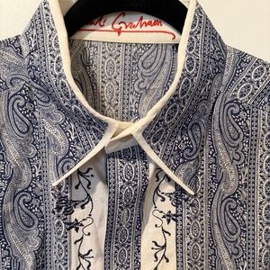 Robert Graham men's Xl button down like new